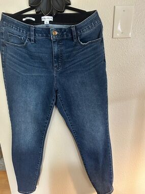 Ava & Viv Mid-Rise Dark Blue Stretch Jeggings